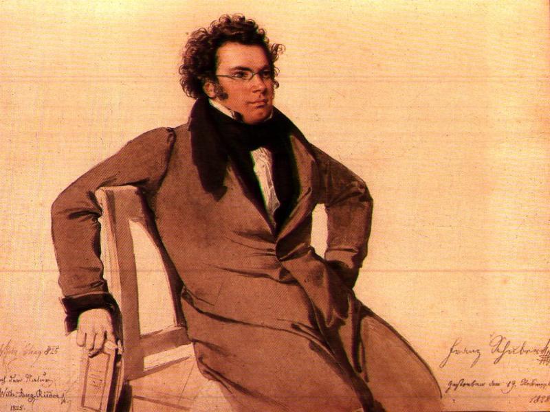 Franz Schubert im Mai 1825 von Wilhelm August Rieder
